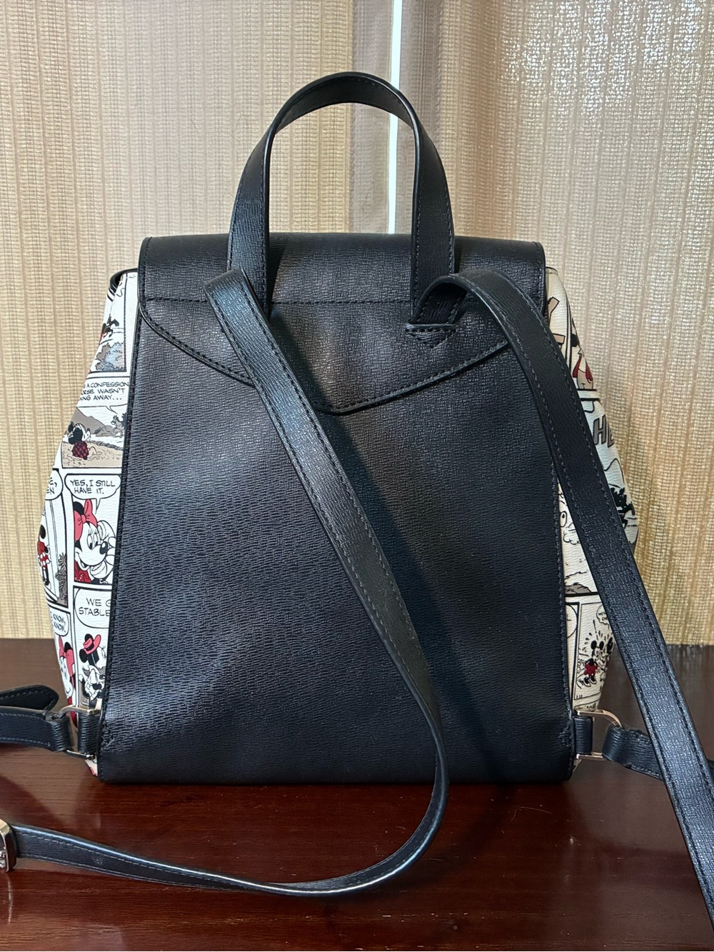 kate spade Black & Cream Mickey Comic Backpack - Picture 2 of 6